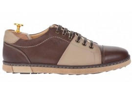 Pantofi barbati casual, sport din piele naturala maro - 747M